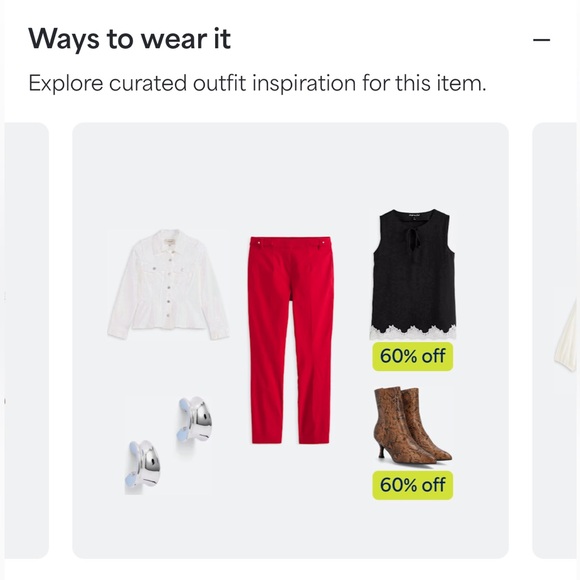 NWOT/EUC Tenney Mid Rise Slim Straight Ankle Trouser in Bright Red - Picture 14 of 14